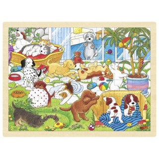PUZZLE DE MADEIRA CACHORROS